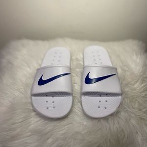 Nike Kawa Shower Slides - White, Sz: 7 (Women)